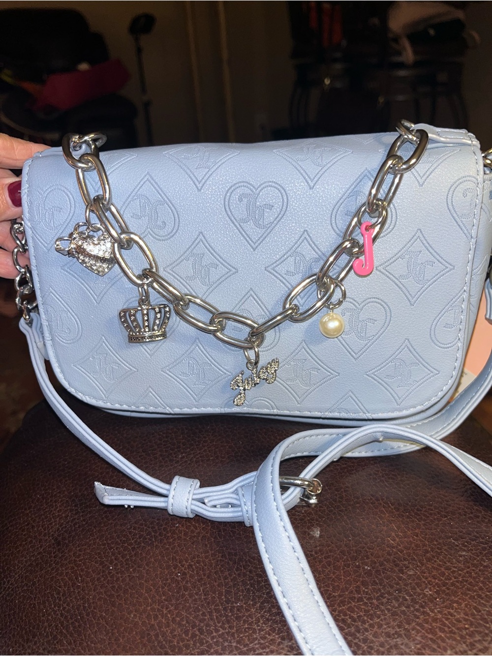 NWT Juicy Couture Signature Top Notch Crossbody